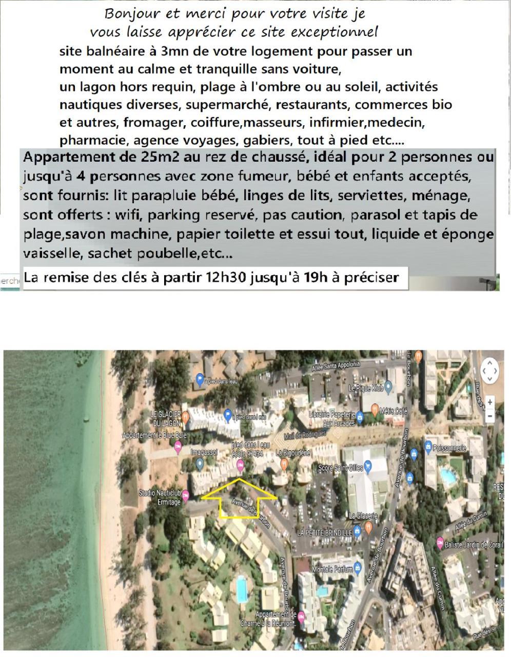 Appartamento à pied dans l eau écolo 97434 L'Ermitage-Les-Bains Esterno foto